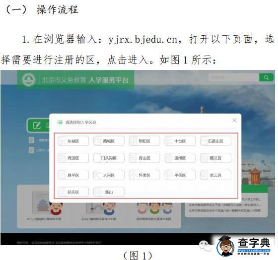 2016北京幼升小信息采集系统登记流程图（非本市户籍）2