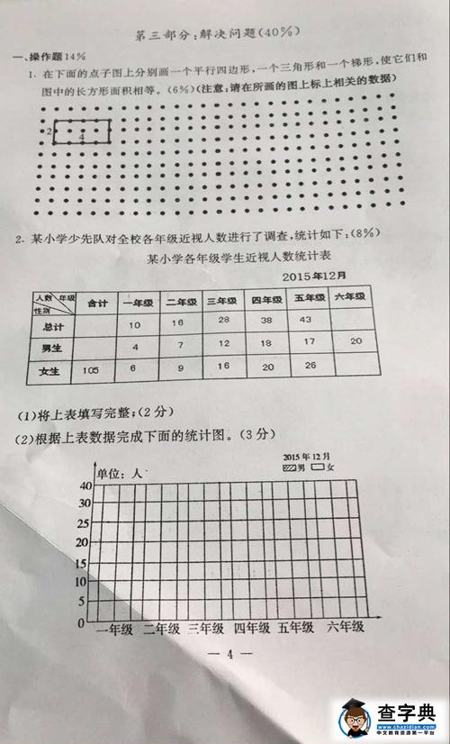 2016-2017学年南京鼓楼区小学五年级数学上册期末试卷4