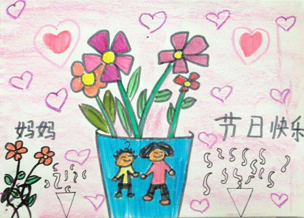 2017三八妇女节儿童画作品欣赏4
